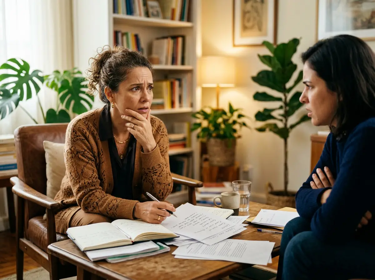 Terapeuta em atendimento